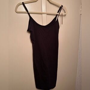 SKIMS Fits Everybody Black Midi Dress Bodycon Slip M NWT